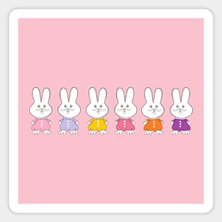 Pretty Bunnies Bunnies everywhere Magnet